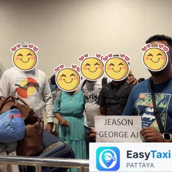 Pattaya airport transfer – passenger arriving at Jomtien Beach